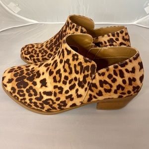 Torrid Leopard Ankle Booties 8W